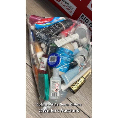 284 - BAG OF PART USED COSMETICS