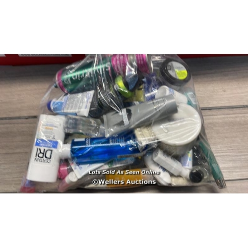 286 - BAG OF PART USED COSMETICS