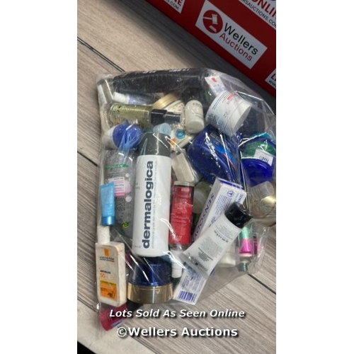 286 - BAG OF PART USED COSMETICS