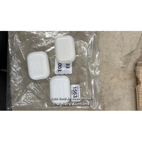 319 - X3 APPLE AIRPODS PRO CHARGER CASES: A2190 (CASES ONLY)  / BLUETOOTH CONNECTION UNTESTED