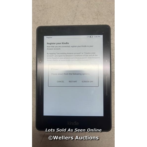 9521 - AMAZON KINDLE VOYAGE - 7TH GEN / NM460GZ / RESTORED TO FACTORY DEFAULTS / T58