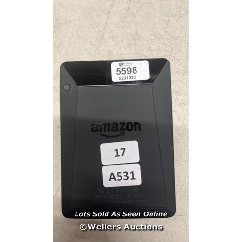 9521 - AMAZON KINDLE VOYAGE - 7TH GEN / NM460GZ / RESTORED TO FACTORY DEFAULTS / T58