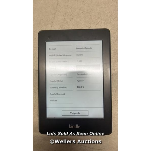 9522 - AMAZON KINDLE PAPERWHITE - 5TH GEN / EY21 / RESTORED TO FACTORY DEFAULTS / T58