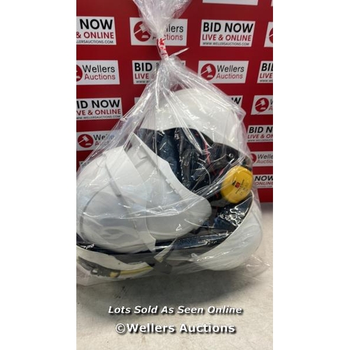 350 - BAG OF HELMETS