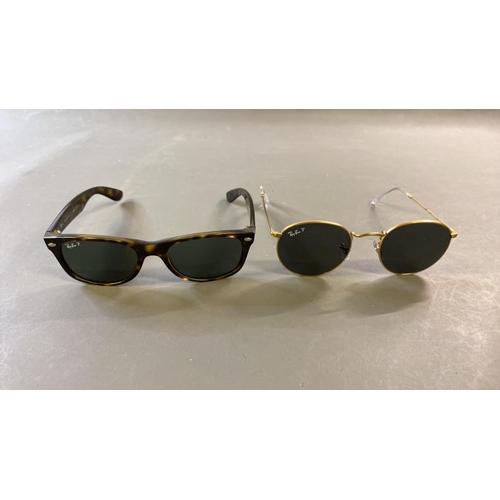 9581 - X2 SUNGLASSES INCL. RAY-BAN RB3447 ROUND METAL AND RB2132 NEW WAYFARER