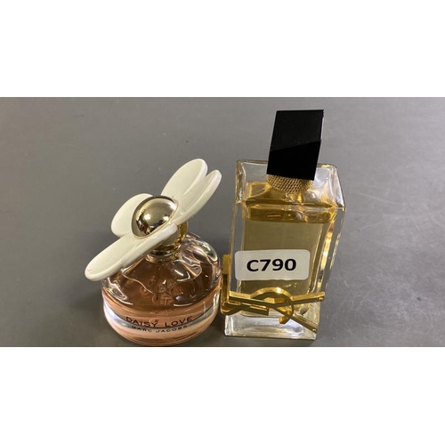 9622 - X1 YSL EAU DE PARFUM 90ML AND X1 MARC JACOBS EAU DE TOILETTE 50ML