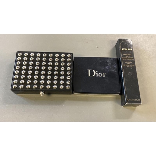 9649 - X1 DIOR MAKEUP, X1 SENSAI MASCARA 7.5ML AND X1 CHRISTIAN LOUBOUTIN REFILLABLE COMPACT CASE