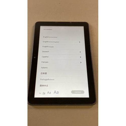 9700 - AMAZON FIRE HD 8 /  K72LL3 / RESTORED TO FACTORY DEFAULTS