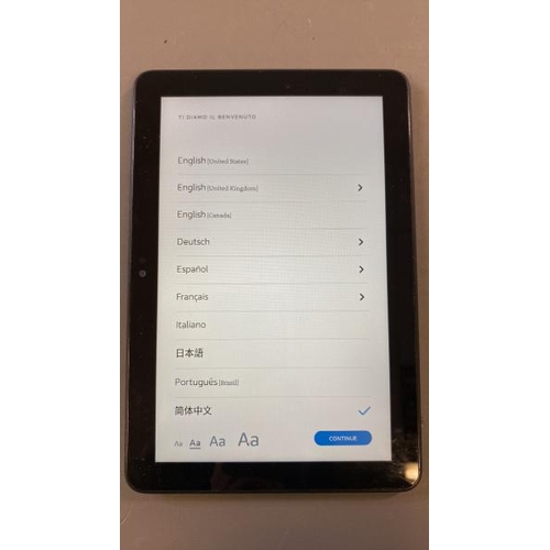 9702 - AMAZON FIRE HD 8 /  K72LL4 / RESTORED TO FACTORY DEFAULTS