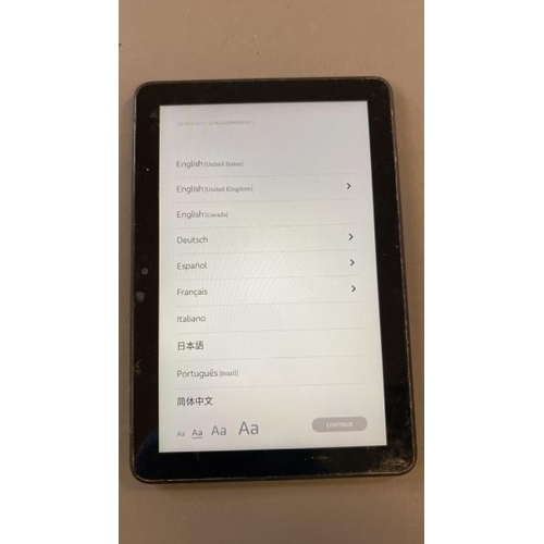 9703 - AMAZON FIRE HD 8 /  K72LL4 / RESTORED TO FACTORY DEFAULTS