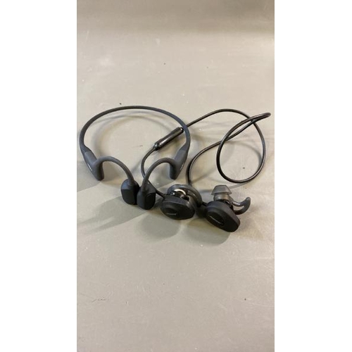 9746 - X1 SHOKZ HEADPHONES MODEL S803 AND X1 BOSE SOUNDSPORT EARPHONE MODEL A11 / A2