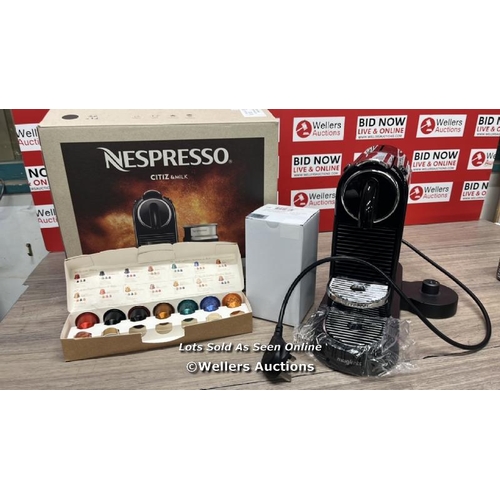 9002 - MAGIMIX NESPRESSO CITIZ COFFEE MACHINE / POWERS UP, MINIMAL SIGNS OF USE