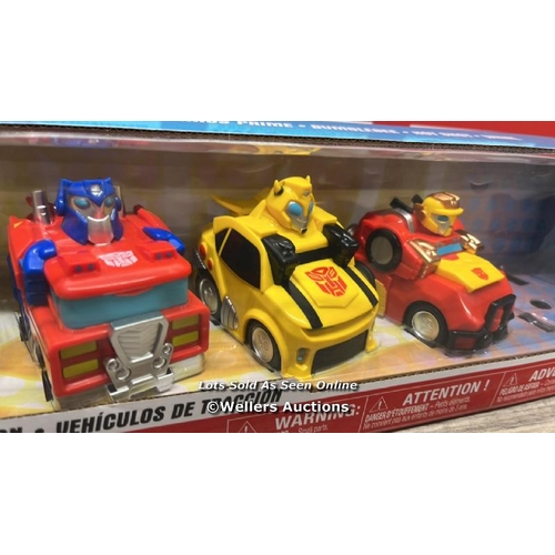 9017 - TRANSFORMERS PULL BACK VEHICLES 6 PACK / 5 PACK / APPEARS NEW