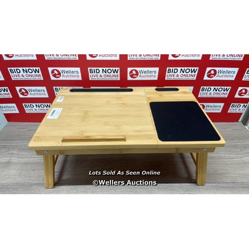 9120 - WOODEN LAP TRAY WITH DRAWER / MINIMAL SIGNS OF USE