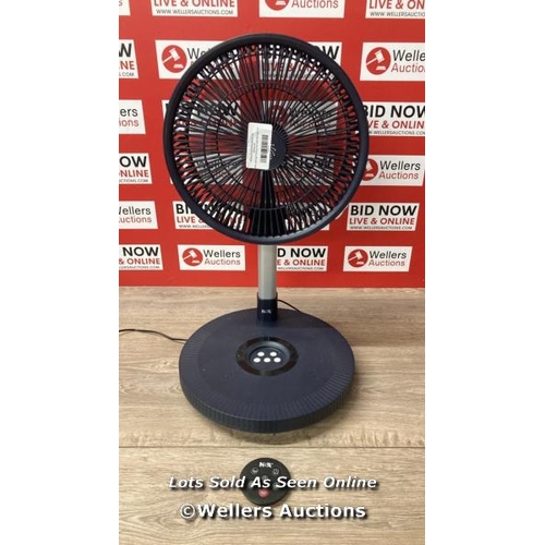 9150 - NSA ULTIMATE FOLDING FAN WITH REMOTE CONTROL, FFDC-24RC / POWERS UP, SIGNS OF USE, WORKING INTERMITT... 