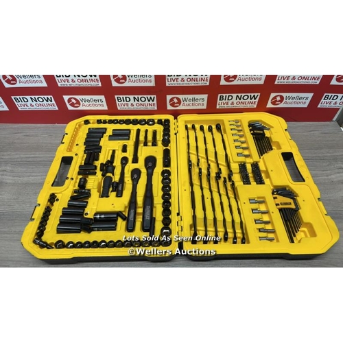 9153 - DEWALT 148 PC. MECHANICS SET / NEW BUT MISSING PARTS