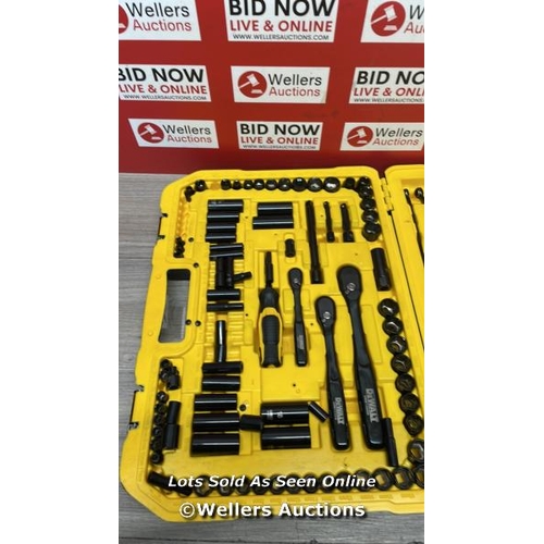 9153 - DEWALT 148 PC. MECHANICS SET / NEW BUT MISSING PARTS