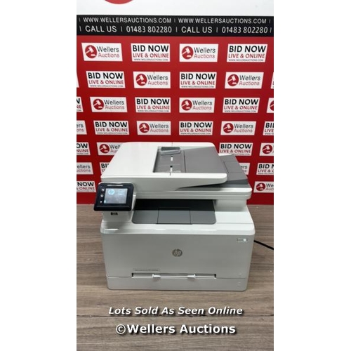 9154 - HP M283FDW COLOUR LASERJET PRO PRINTER / POWERS UP, MINIMAL SIGNS OF USE D16