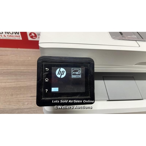 9154 - HP M283FDW COLOUR LASERJET PRO PRINTER / POWERS UP, MINIMAL SIGNS OF USE D16