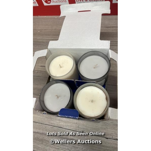 9170 - FRAGRANCE CANDLE 4PK / NEW IN DAMAGED PACKAGING