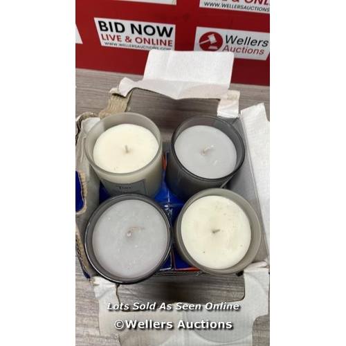 9176 - FRAGRANCE CANDLE 4PK / NEW IN DAMAGED PACKAGING