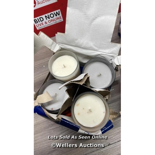 9177 - FRAGRANCE CANDLE 4PK / NEW IN DAMAGED PACKAGING