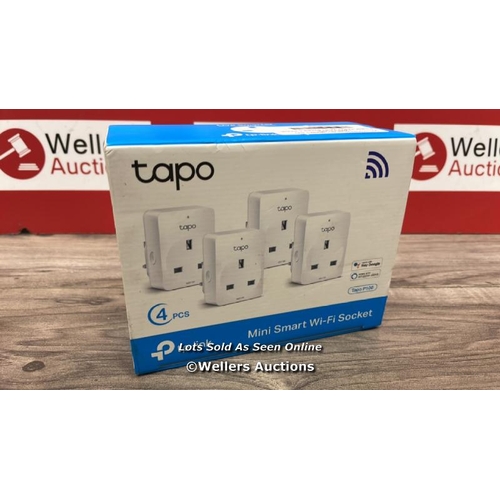 9460 - TP-LINK TAPO WI-FI PLUG 4 PACK / NEW, OPEN BOX / T52