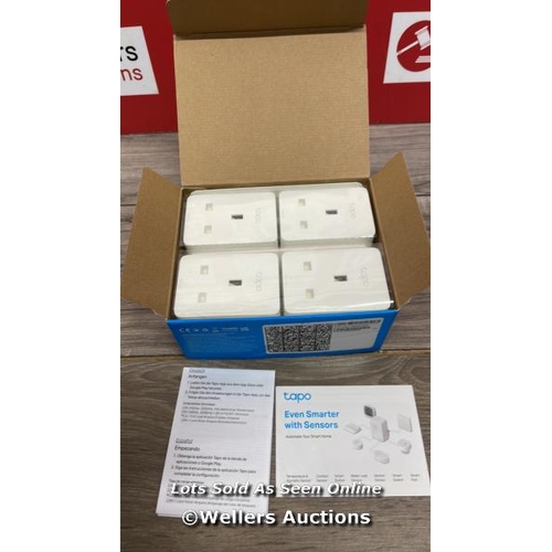 9460 - TP-LINK TAPO WI-FI PLUG 4 PACK / NEW, OPEN BOX / T52