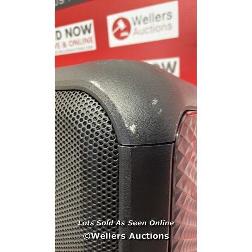 9464 - LG XL5S  XBOOM WIRELESS SPEAKER / POWERS UP / CONNECTS TO BLUETOOTH AND PLAYS MUSIC / SIGNS OF USE /... 