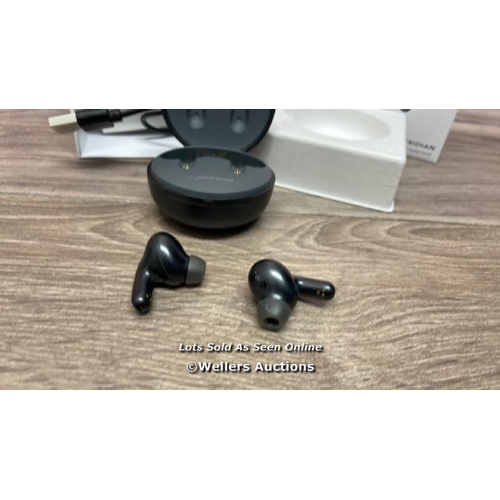 9481 - LG UFP5 WIRELESS EARBUDS / SIGNS OF USE / POWERS UP / CONNECTS TO BLUETOOTH AND PLAYS MUSIC / WITH B... 