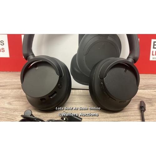 9483 - SONY WHCH720NB NOISE CANCELLING OVEREAR HEADPHONES / POWERS UP / CONNECTS TO BLUETOOTH AND PLAYS MUS... 