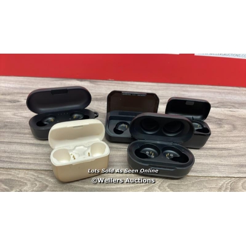 9496 - X5 EARBUDS CHARGER CASE INC. JLAB, EDIFIER, SENNHEISER AND TOZO ( ONLY CHARGER CASES ) / T58