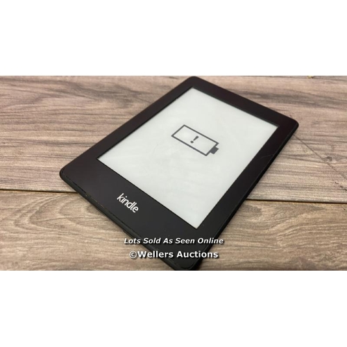 9544 - AMAZON KINDLE PAPERWHITE / DP75SDI / POWERS UP & APPEARS FUNCTIONAL / RESTORED TO FACTORY SETTINGS /... 