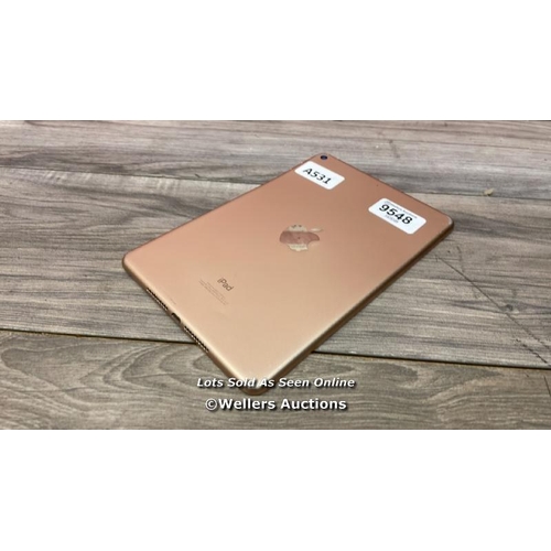 9548 - APPLE IPAD MINI 5 / A2133 / 64GB / SERIAL: DMPYKHCRLM95 / I-CLOUD (ACTIVATION) LOCKED / POWERS UP & ... 