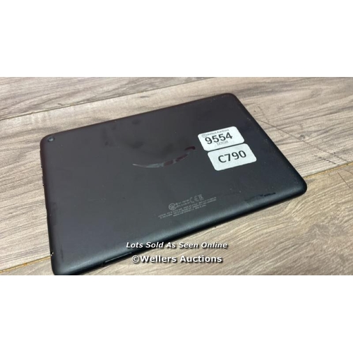 9554 - AMAZON FIRE HD 8 / K72LL4 / RESTORED TO FACTORY DEFAULTS / POWERS UP & APPEARS FUNCTIONAL / T58