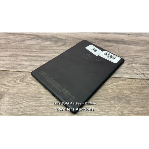 9560 - AMAZON KINDLE - 8TH GEN (2016) / SY69JL / RESTORED TO FACTORY DEFAULTS / T58