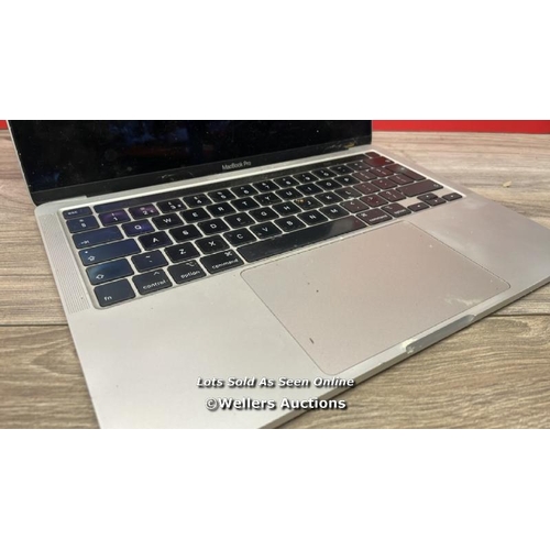 9570 - APPLE MACBOOK PRO / MODEL A2251 / SERIAL: C02CL0XZML7M - ACTIVATION LOCK / DAMAGED / SEE PHOTOS / T5... 