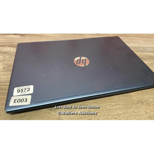 9572 - HP PAVILION MODEL 15-CW1017NO / 500GB SSD / 8GB RAM / RYZEN 5-5300U @ 2.10GHZ / SN: 5CD9486YJJ / WIN... 