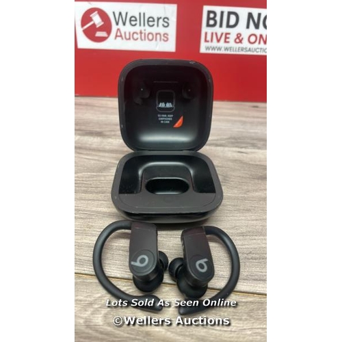 9582 - POWERBEATS PRO /TOTALLY WIRELESS EARPHONES / BLACK / MY582ZM/A / POWERS UP / CONNECTS TO BLUETOOTH /... 