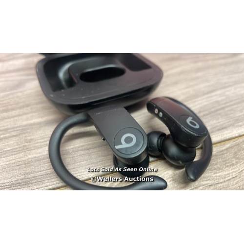 9582 - POWERBEATS PRO /TOTALLY WIRELESS EARPHONES / BLACK / MY582ZM/A / POWERS UP / CONNECTS TO BLUETOOTH /... 