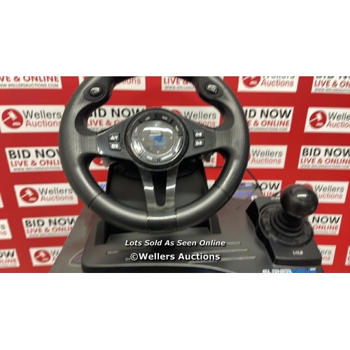 9619 - SUPERDRIVE GS550 RACING WHEEL / MINIMAL SIGNS OF USE / UNTESTED / T59