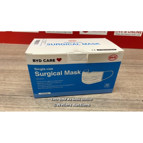 2017 - BYD SINGLE USE SURGICAL TYPE IIR FACE MASK / NEW / A21