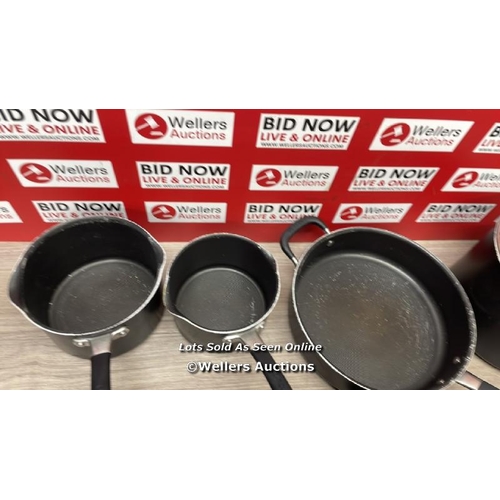 2052 - CIRCULON 13PC. HARD ANODIZED COOKWARE SET / SIGNS OF USE, SEE IMAGES / A23