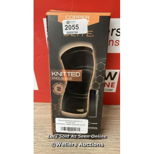 2055 - COPPERFIT KNEE SUPPORT ELITE / APPEARS NEW, OPENED BOX / A22