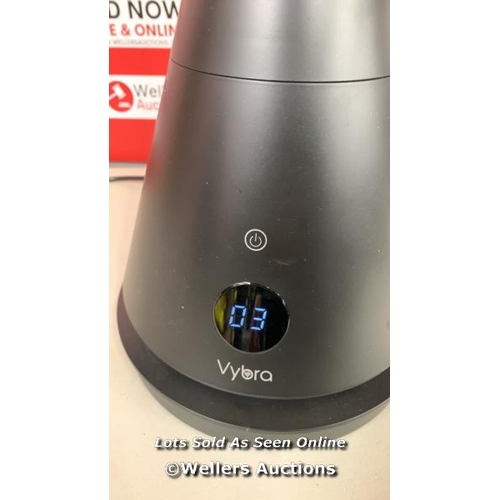 2057 - VYBRA 3 IN 1 HEATER, COOLER & IONISER, WHITE (VS001W) / POWERS UP, MINIMAL SIGNS OF USE / P7