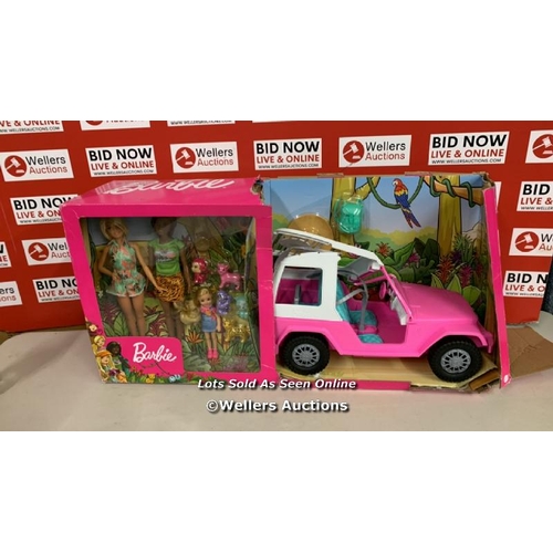 2063 - BARBIE & FRIENDS WILDLIFE ADVENTURE SET / NEW, DAMAGED BOX  / A24