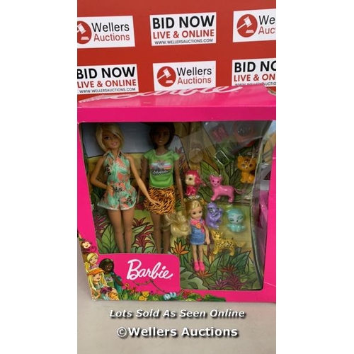 2063 - BARBIE & FRIENDS WILDLIFE ADVENTURE SET / NEW, DAMAGED BOX  / A24