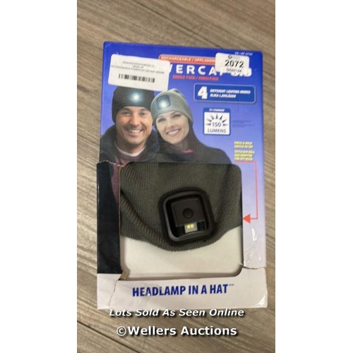 2072 - RECHARGEABLE POWERCAP LED KNIT BEANIE / NO POWER  / A24