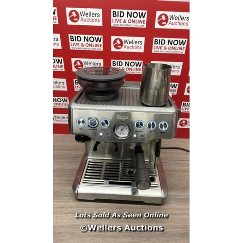 2079 - SAGE BARISTA EXPRESS PUMP COFFEE MACHINE BES875BSS / A16