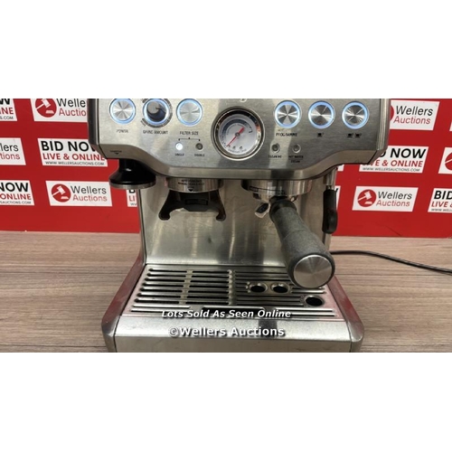 2079 - SAGE BARISTA EXPRESS PUMP COFFEE MACHINE BES875BSS / A16